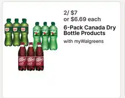 Walgreens 6-Pack Canada Dry Bottle Products offer
