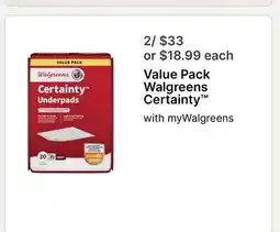 Walgreens Walgreens Certainty offer