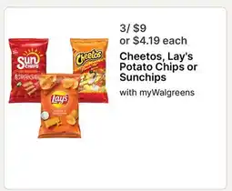 Walgreens Cheetos, Lay's Potato Chips or Sunchips offer