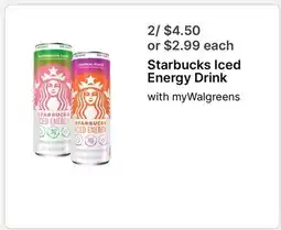 Walgreens Starbucks Iced Energy Drink offer
