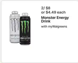 Walgreens Monster Energy Drink offer