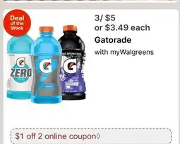 Walgreens Gatorade offer