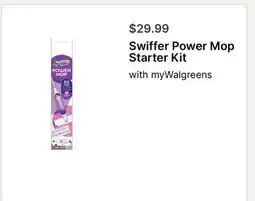 Walgreens Swiffer Power Mop Starter Kit offer