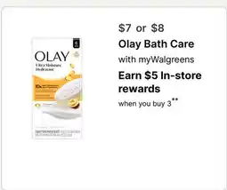 Walgreens Olay Bath Care offer