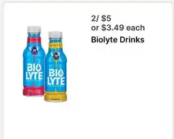 Walgreens Biolyte Drinks offer