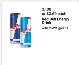 Walgreens Red Bull Energy Drink offer
