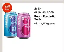 Walgreens Poppi Prebiotic Soda offer