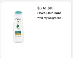 Walgreens Dove Hair Care offer