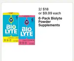 Walgreens 6-Pack Biolyte Powder Supplements offer