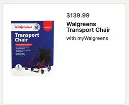 Walgreens Walgreens Transport Chair offer