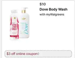 Walgreens Dove Body Wash offer