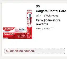 Walgreens Colgate Dental Care offer