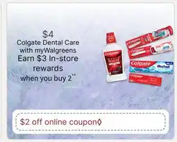 Walgreens Colgate Dental Care offer