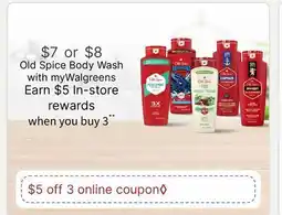 Walgreens Old Spice Body Wash offer