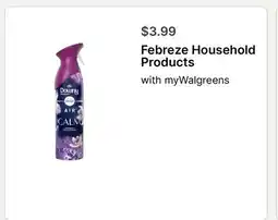 Walgreens Febreze Household Products offer