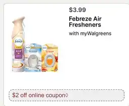Walgreens Febreze Air Fresheners offer