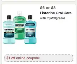Walgreens Listerine Oral Care offer