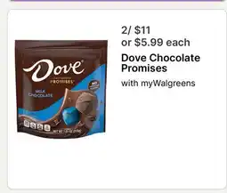 Walgreens Dove Chocolate Promises offer