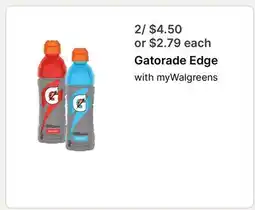 Walgreens Gatorade Edge offer