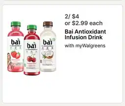 Walgreens Bai Antioxidant Infusion Drink offer