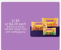 Walgreens Brach's or Nerds Harvest Candy Corn offer