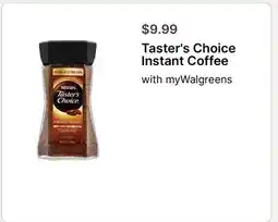 Walgreens Taster's Choice Instant Coffee offer