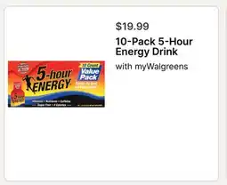 Walgreens 10-Pack 5-Hour Energy Drink offer
