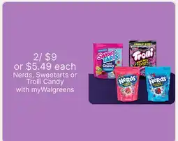 Walgreens Nerds, Sweetarts or Trolli Candy offer