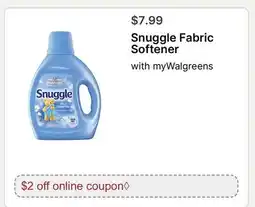 Walgreens Snuggle Fabric Softener offer