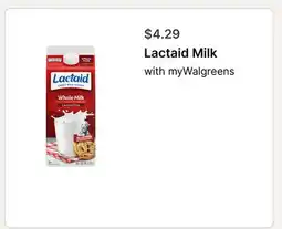 Walgreens Lactaid Milk offer
