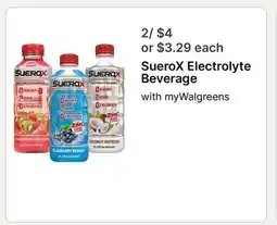 Walgreens SueroX Electrolyte Beverage offer