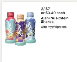 Walgreens Alani Nu Protein Shakes offer