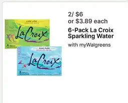 Walgreens 6-Pack La Croix Sparkling Water offer