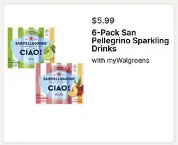 Walgreens 6-Pack San Pellegrino Sparkling Drinks offer