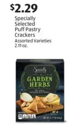 Aldi Specially Selected Puff Pastry Crackers offer