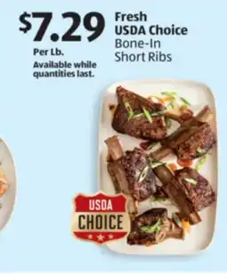 Aldi Fresh USDA Choice Bone-In Short Ribs offer