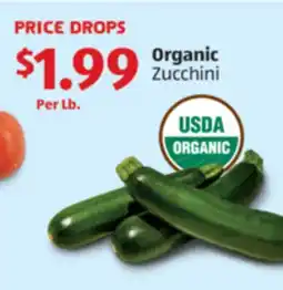 Aldi Organic Zucchini offer