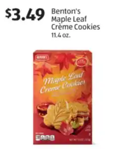 Aldi Benton's Maple Leaf Crème Cookies offer