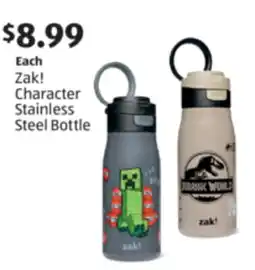 Aldi Zak! Character Stainless Steel Bottle offer