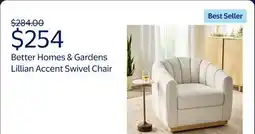 Walmart Better Homes & Gardens Lillian Accent Swivel Chair offer
