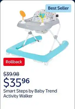 Walmart Smart Steps by Baby Trend Activity Walker - Space Walk White offer
