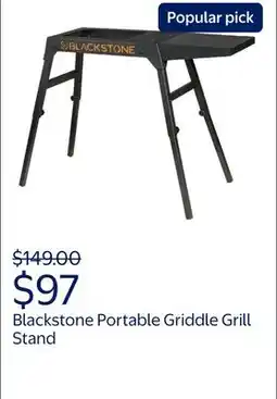 Walmart Blackstone Portable Griddle Grill Stand - Fits 22 and 17 Tabletop Models offer