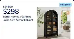 Walmart Better Homes & Gardens Juliet Arch Accent Cabinet, Black Finish offer