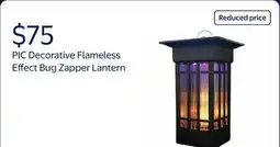Walmart PIC Decorative Flameless Effect Bug Zapper Lantern offer
