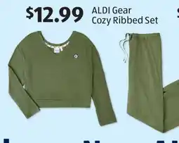 Aldi ALDI Gear Cozy Ribbed Set offer