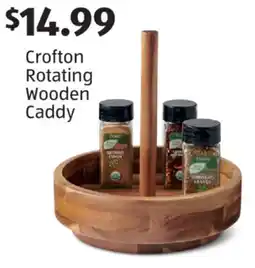 Aldi Crofton Rotating Wooden Caddy offer