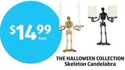 Aldi THE HALLOWEEN COLLECTION Skeleton Candelabra offer