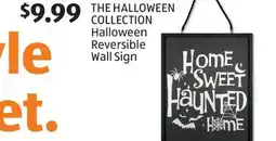 Aldi Halloween Reversible Wall Sign offer