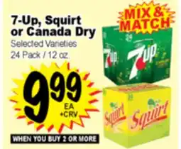 Superior Grocers 7-Up, Squirt or Canada Dry offer