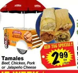 Superior Grocers Tamales offer